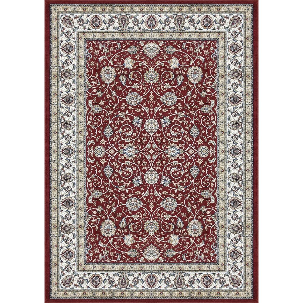 Dynamic Rugs 57120-1464 Ancient Garden 5.3 Ft. X 7.7 Ft. Rectangle Rug in Red/Ivory